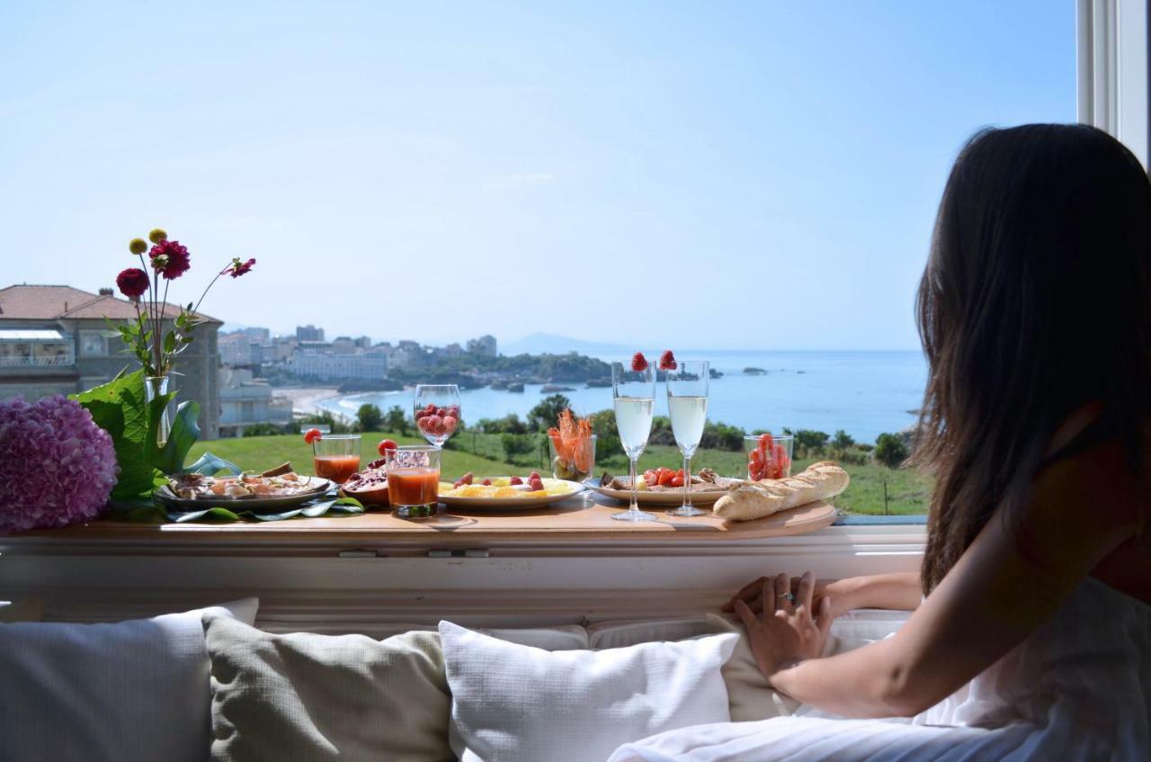 Le Sunset, Appartement Exceptionnel Ocean View - Phare - Au Calme 비아히쯔 외부 사진